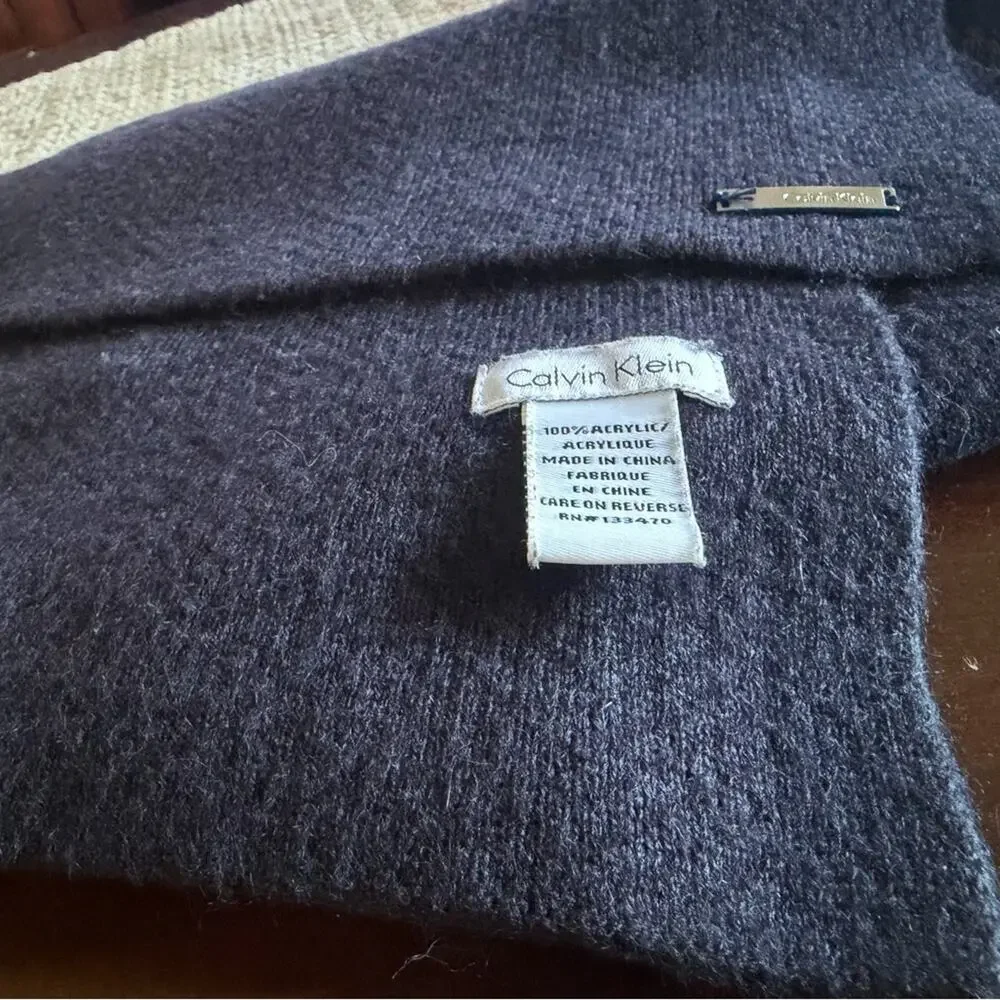 Calvin Klein blue scarf